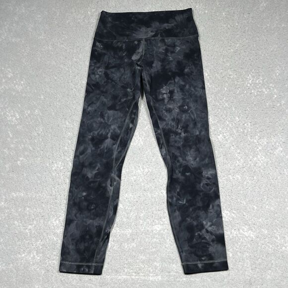 Lululemon Leggings Size 6 Align Diamond High Rise Crop 25” Dye Pitch Leggings - Picture 1 of 11